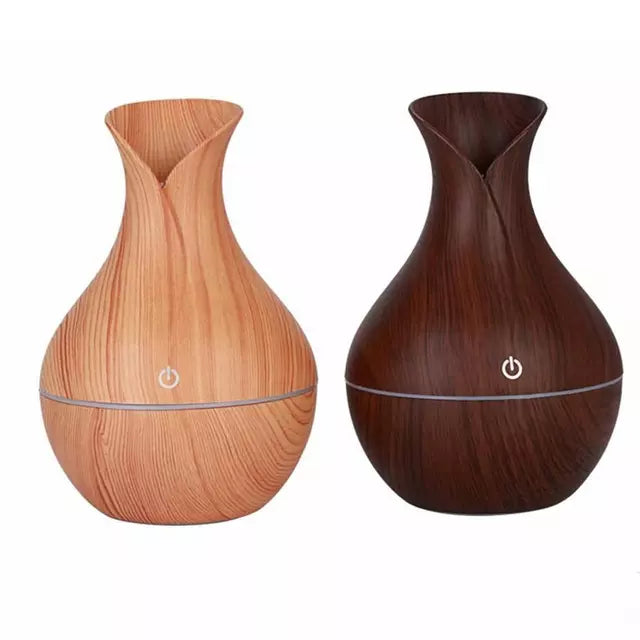Humidificador Y Difusor De Aroma Con Luz Tipo Jarrón