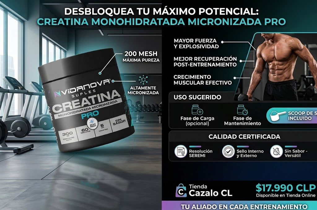 Creatina Monohidratada 300g de 200MESH